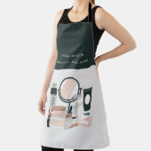 Elegant Blush Gray Makeup Artist Cosmologe Schürze (InSitu)