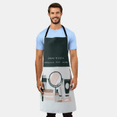 Elegant Blush Gray Makeup Artist Cosmologe Schürze (Getragen)