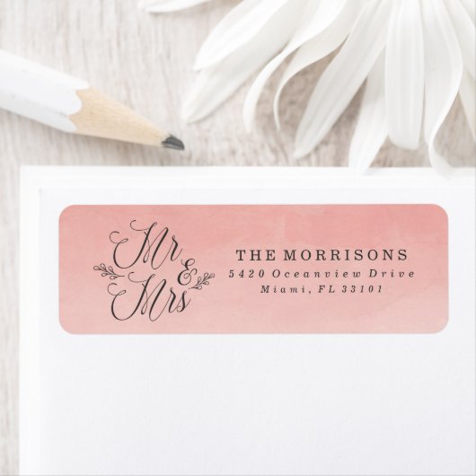 Elegant Blush Ombre Wasserfarbe | Hochzeit (Insitu)