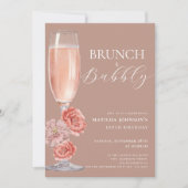 Elegant Blush Pink 100. Geburtstag Einladung (Vorderseite)