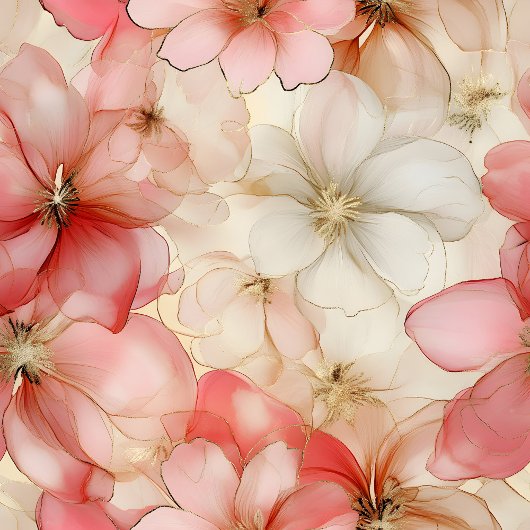 Elegant blush pink and gold floral table runner mittelgroßer tischläufer