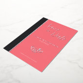 Elegant Blush Pink Anthracite Save The Date Folieneinladung (Gedreht)