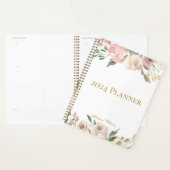 Elegant Blush Pink Bläserpeony Personalisiert 2023 Planer (Anzeige)