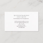 Elegant Blush Pink Business Card Visitenkarte (Rückseite)