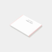 Elegant Blush Pink Feminine Desk Design Post-it Klebezettel (angewinkelt)