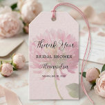 Elegant Blush Pink Floral Bridal Shower Thank You Geschenkanhänger<br><div class="desc">Picture your event styled with Elegant Romantic Blush Pink Floral Bridal Shower pieces designed to match effortlessly. From decorations to small details,  the soft blush watercolor florals create a cohesive,  elegant look that feels romantic,  easy,  and beautifully put together.</div>