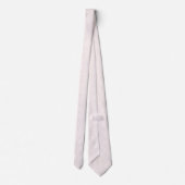 Elegant Blush Pink Floral Wedding Neck Tie Krawatte (Rückseite)