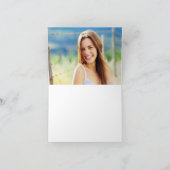 Elegant Blush Pink Gold Class 2025 Abschluss Dankeskarte (Innenseite)