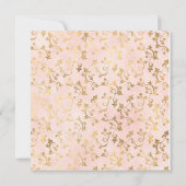 Elegant Blush Pink Gold Sweet 16 Einladung (Rückseite)