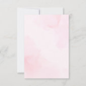 Elegant Blush Pink & Gold Sweet 16 Thank You Card Dankeskarte (Rückseite)
