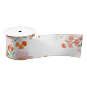 Elegant Blush Pink Watercolour Luxury Floral Satinband (Spule)