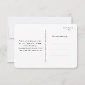 Elegant Blush Rose & Gold Thank You Card Dankeskarte (Rückseite)