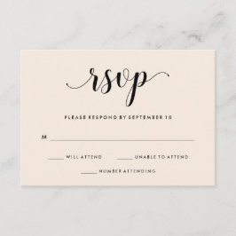 Elegant Blush Wedding RSVP