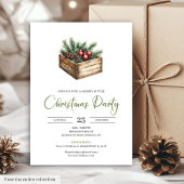 Elegant Bohemian Earthy Botanical Christmas Invite Einladung