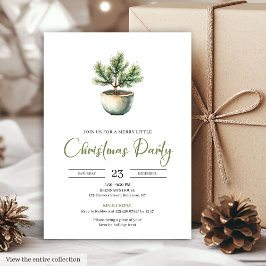 Elegant Bohemian Earthy Botanical Christmas Invite Einladung