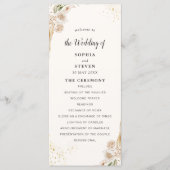 Elegant Bohemian Wedding Featuring Yellow and Beig Programm (Vorderseite)