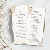 Elegant Bohemian Wedding Featuring Yellow and Beig Programm