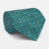Elegant Bohemisch Boho Aquamarin Neck Tie Krawatte (Gerollt)