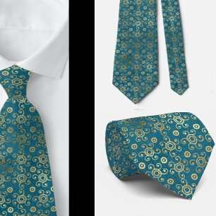 Elegant Bohemisch Boho Luxury Aquamarin Neck Tie Krawatte