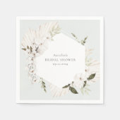 Elegant Bohemisch floral Serviette (Vorderseite)