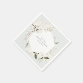 Elegant Bohemisch floral Serviette (Ecke)