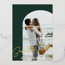 Elegant Boho 2 Foto Save the Date