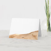 Elegant Boho Abstract Desert Baby Shower Dankeskarte (Rückseite)