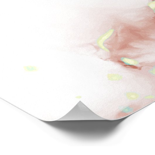 Elegant Boho Agate Gold Baby Dusche Willkommen Poster (Ecke)