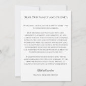 Elegant Boho Ankündigung (Rückseite)