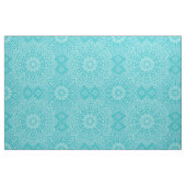 Elegant Boho Aquamarin Blue Mandala Stoff (Fat Quarter (45,7 x 55,9 cm))