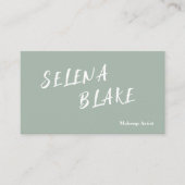 Elegant Boho aquatone - Trendy Chic Ästhetik Visitenkarte (Vorderseite)