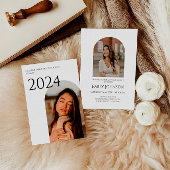 Elegant Boho Arch Abschluss Einladung