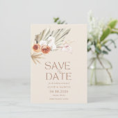 Elegant Boho Bloral Wedding speichern das Datum Save The Date (Stehend Vorderseite)