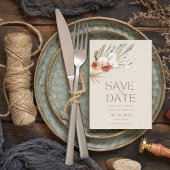 Elegant Boho Bloral Wedding speichern das Datum Save The Date