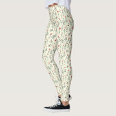 Elegant Boho-Blumenmuster – einfaches Wildblumen-D Leggings (Links)