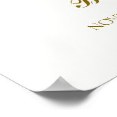 Elegant Boho Book Moon Star Baby Dusche Willkommen Poster (Ecke)