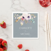 Elegant Boho Bouquet Wedding Serviette (Beispiel)
