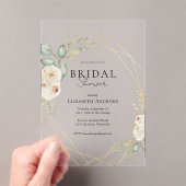 Elegant Boho Brautparty Acryleinladungen (Insitu (Handheld))