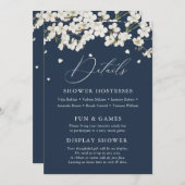 Elegant Boho Brautparty Details Einladung (Vorne/Hinten)