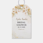 Elegant Boho Bridal Shower with yellow flowers Geschenkanhänger (Vorderseite)