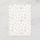 Elegant Boho Bride's Room Recipe Anfrage Begleitkarte (Rückseite)