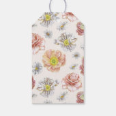 Elegant Boho Bunny Rabbit Liebe Floral Wedding Geschenkanhänger (Rückseite)