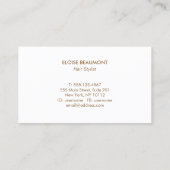 Elegant Boho Butterfly Nature Business Card Visitenkarte (Rückseite)