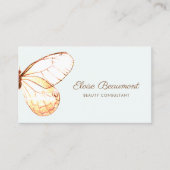 Elegant Boho Butterfly Nature Business Card Visitenkarte (Vorderseite)