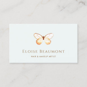 Elegant Boho Butterfly Nature Business Card Visitenkarte