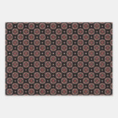 Elegant Boho Chic Blumenmuster Geschenkpapier Set (Vorderseite)