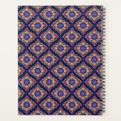 Elegant Boho Chic Blumenmuster Planer (Rückseite)