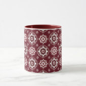 Elegant Boho Chic Blumenmuster Tasse (Zentrum)