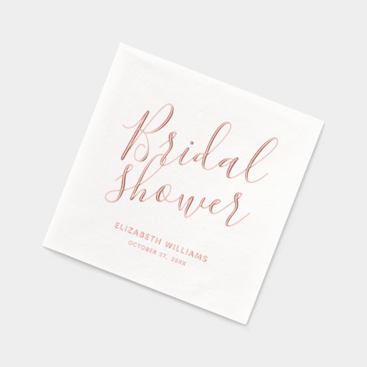 Elegant Boho Chic Brautparty Party Servietten Mit Folie (Links)