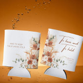 Elegant Boho-Chic Bright Bold Terracotta Wedding Dosenkühler